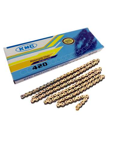 KMC chain pitch 420 130 links in gold...